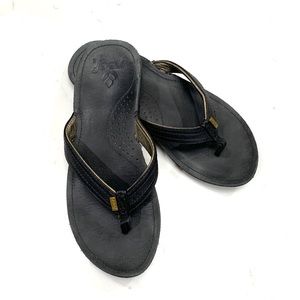Reef leather flip flop sandals women’s sz 6